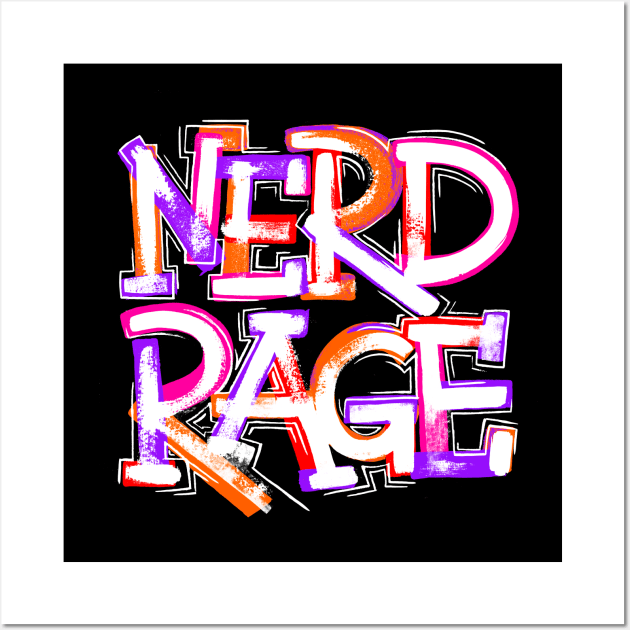 Nerd Rage Wall Art by polliadesign